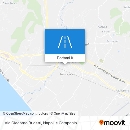 Mappa Via Giacomo Budetti