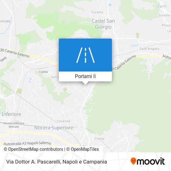 Mappa Via Dottor A. Pascarelli