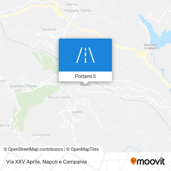 Mappa Via XXV Aprile