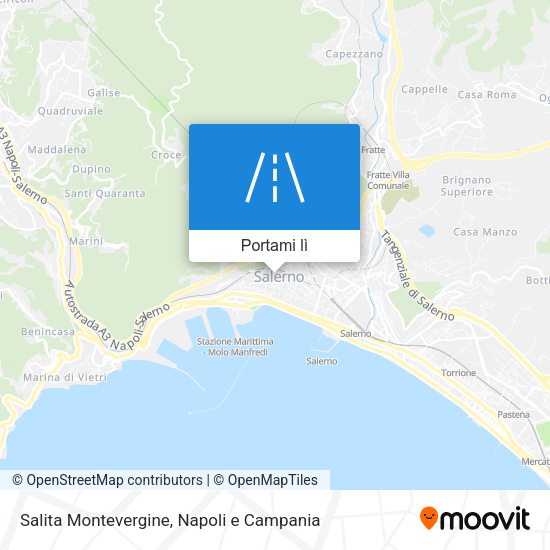 Mappa Salita Montevergine