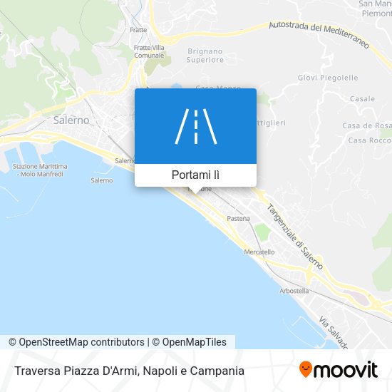 Mappa Traversa Piazza D'Armi