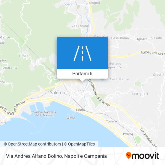 Mappa Via Andrea Alfano Bolino
