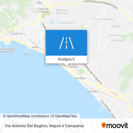 Mappa Via Antonio Del Baglivo