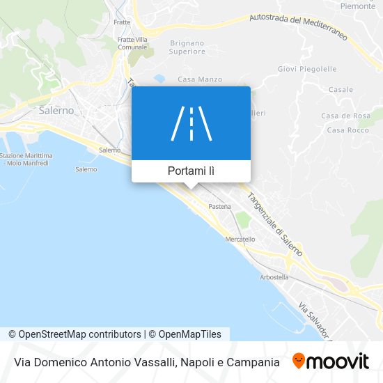 Mappa Via Domenico Antonio Vassalli