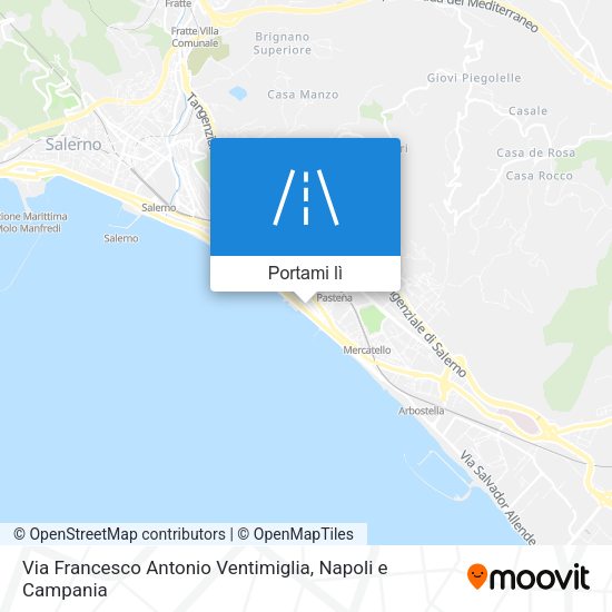 Mappa Via Francesco Antonio Ventimiglia