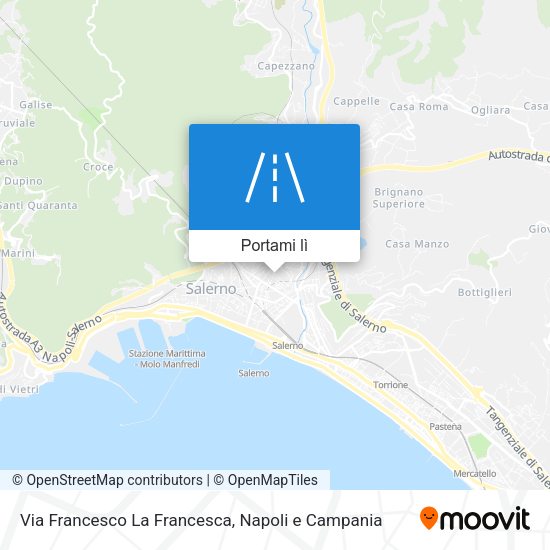 Mappa Via Francesco La Francesca