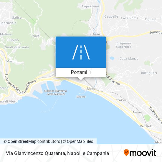 Mappa Via Gianvincenzo Quaranta