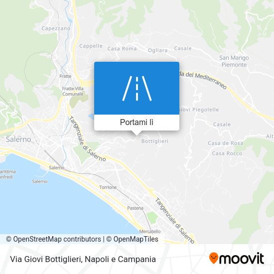 Mappa Via Giovi Bottiglieri
