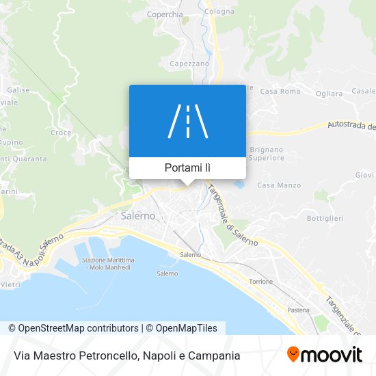 Mappa Via Maestro Petroncello