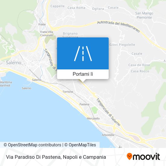 Mappa Via Paradiso Di Pastena