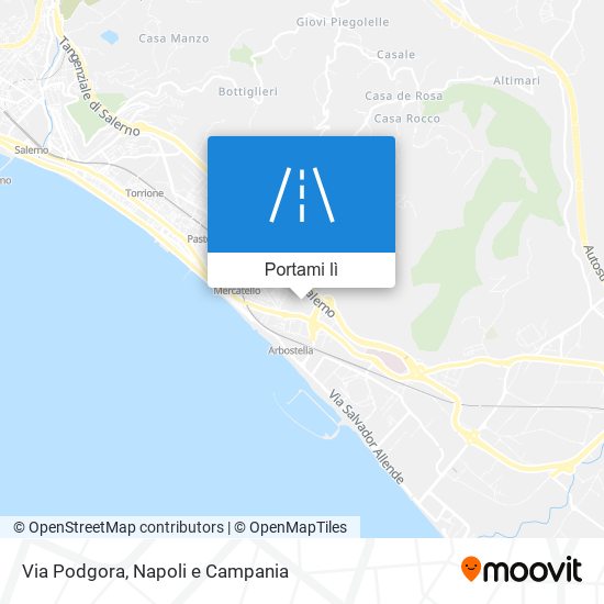 Mappa Via Podgora