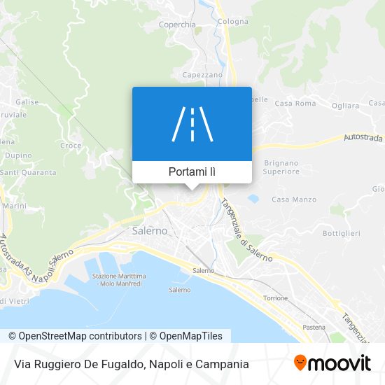 Mappa Via Ruggiero De Fugaldo