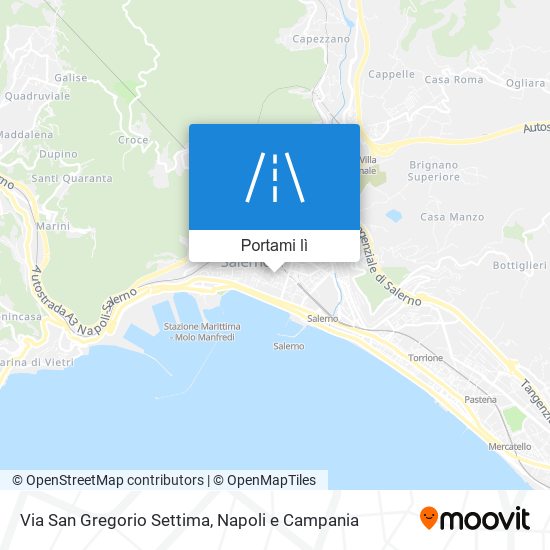 Mappa Via San Gregorio Settima