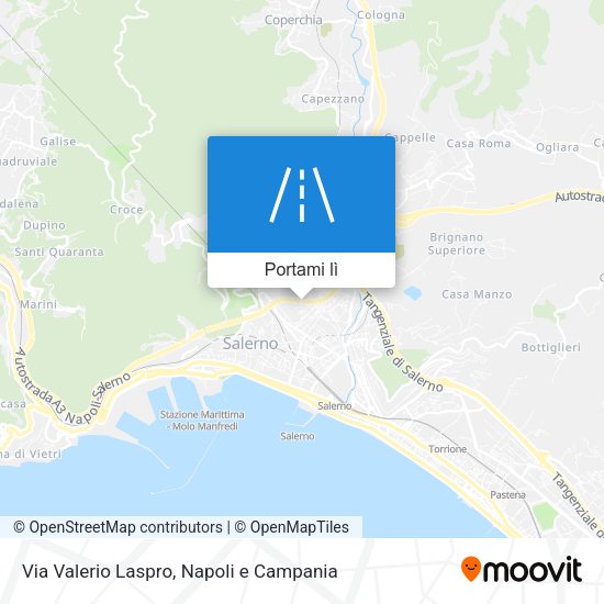 Mappa Via Valerio Laspro