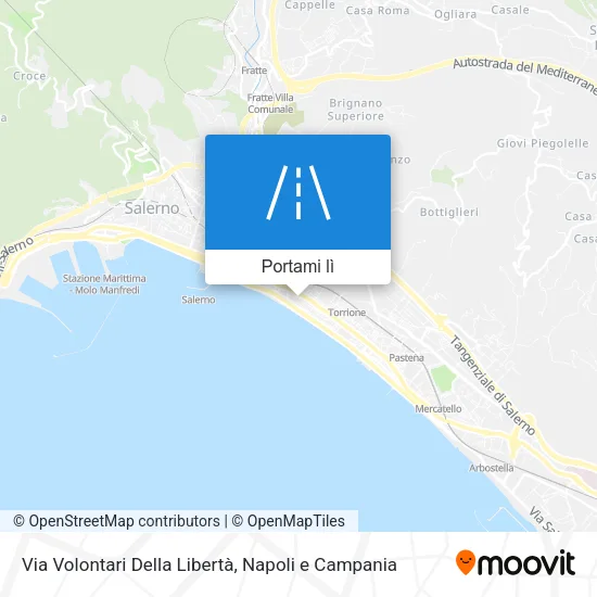 Mappa Via Volontari Della Libertà
