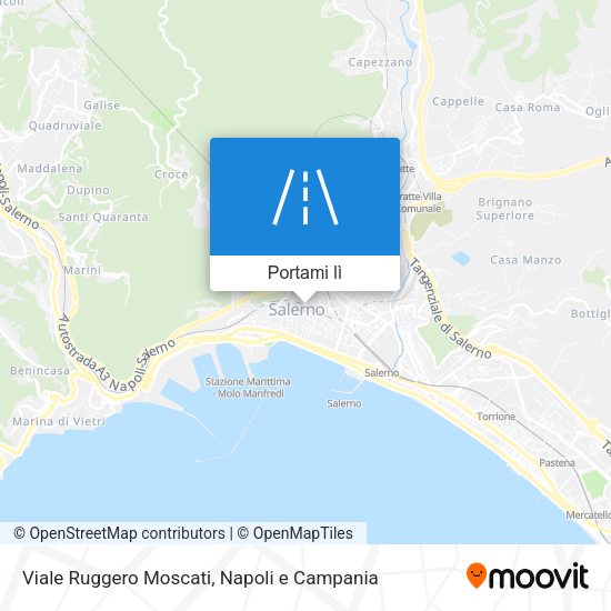 Mappa Viale Ruggero Moscati