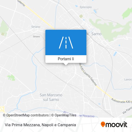 Mappa Via Prima Mezzana
