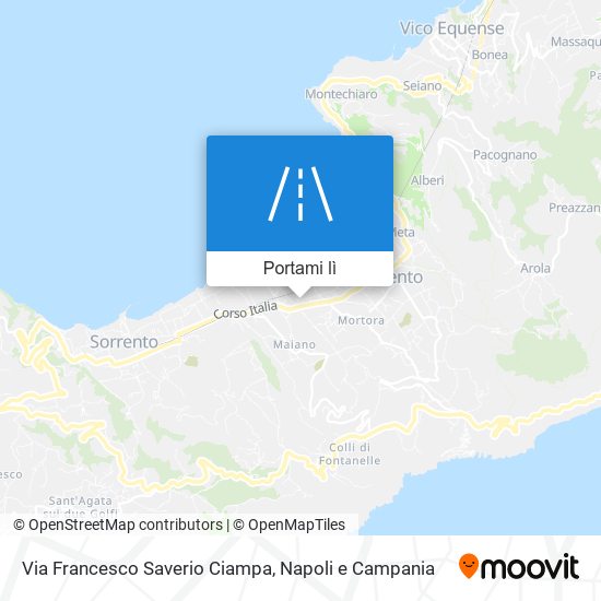 Mappa Via Francesco Saverio Ciampa