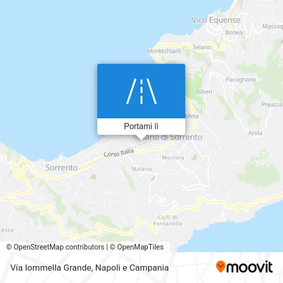 Mappa Via Iommella Grande
