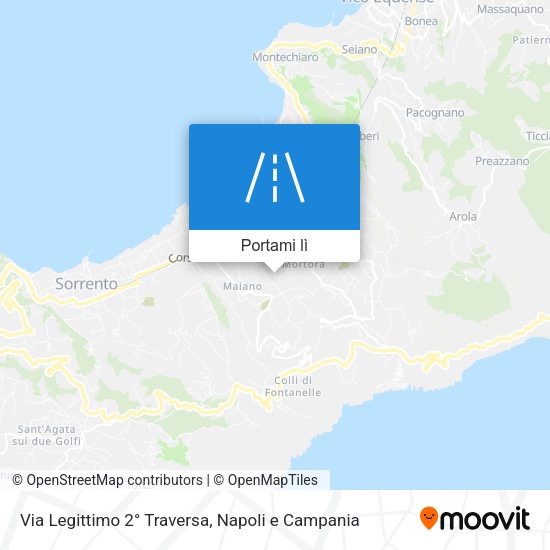 Mappa Via Legittimo 2° Traversa