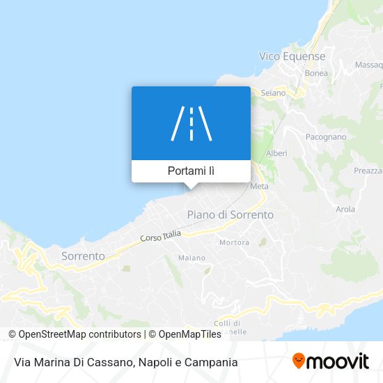 Mappa Via Marina Di Cassano