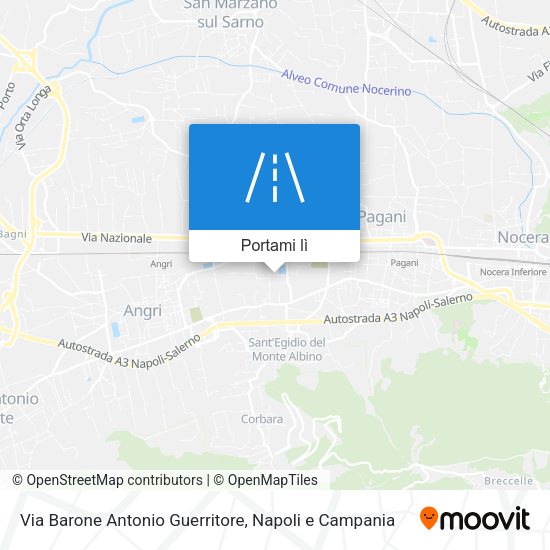 Mappa Via Barone Antonio Guerritore