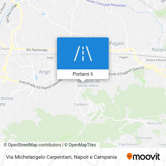 Mappa Via Michelangelo Carpentieri