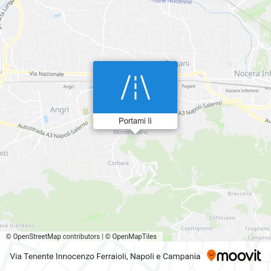 Mappa Via Tenente Innocenzo Ferraioli