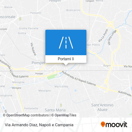 Mappa Via Armando Diaz
