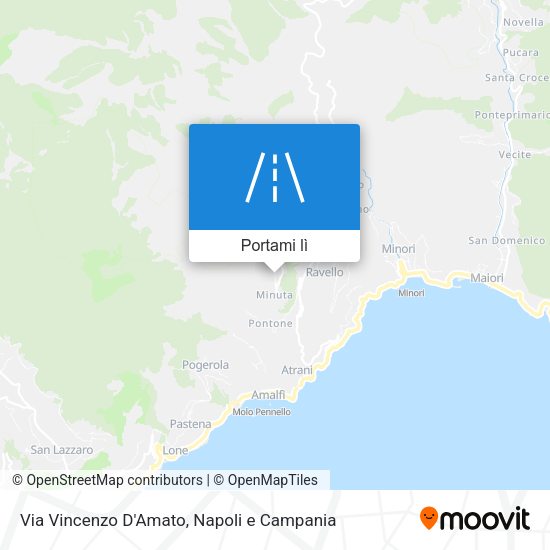 Mappa Via Vincenzo D'Amato