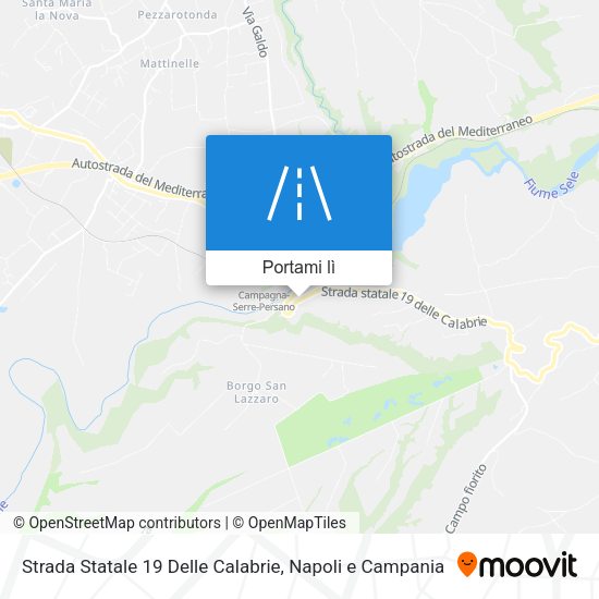 Mappa Strada Statale 19 Delle Calabrie
