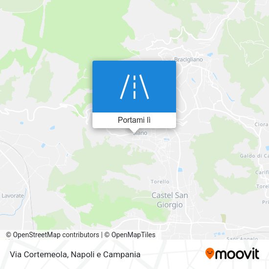 Mappa Via Cortemeola