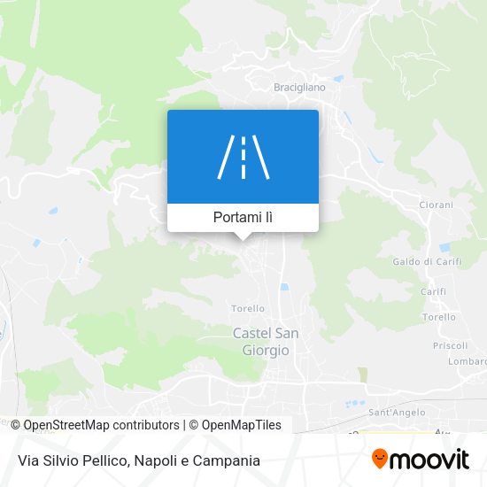 Mappa Via Silvio Pellico