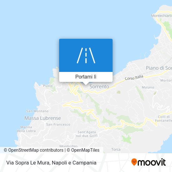 Mappa Via Sopra Le Mura