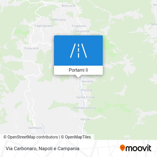 Mappa Via Carbonaro