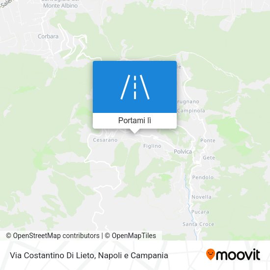 Mappa Via Costantino Di Lieto