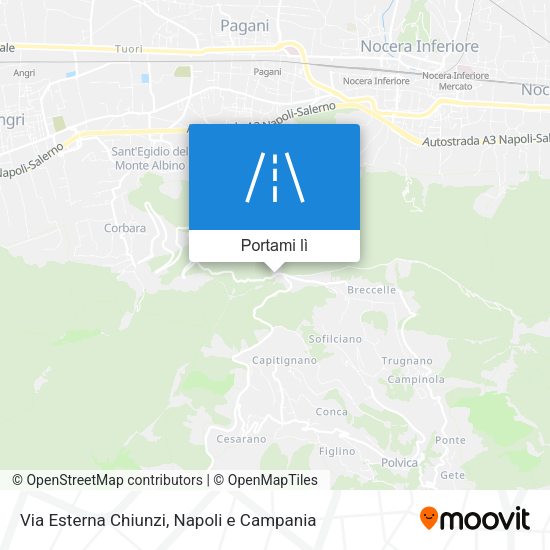 Mappa Via Esterna Chiunzi