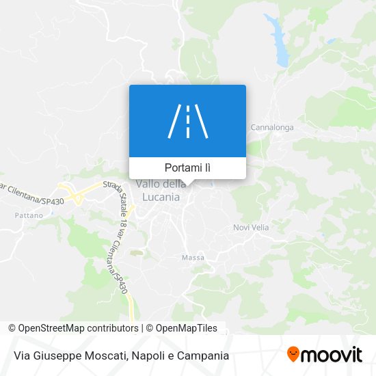 Mappa Via Giuseppe Moscati