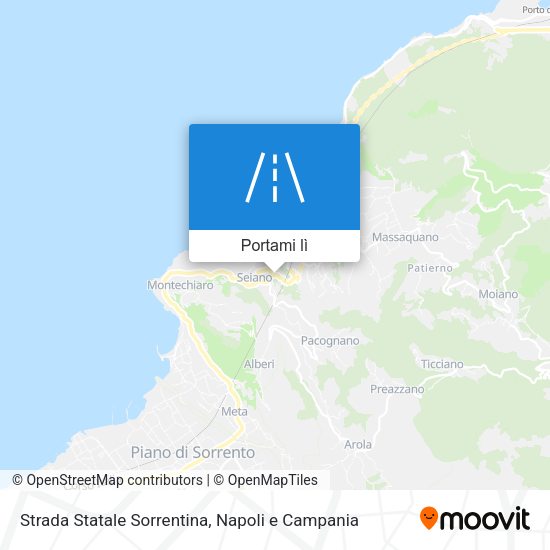 Mappa Strada Statale Sorrentina