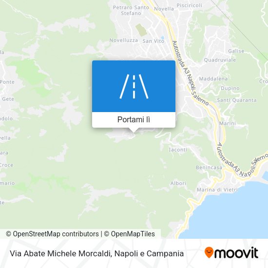 Mappa Via Abate Michele Morcaldi