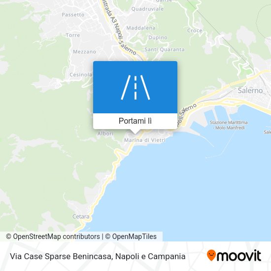 Mappa Via Case Sparse Benincasa