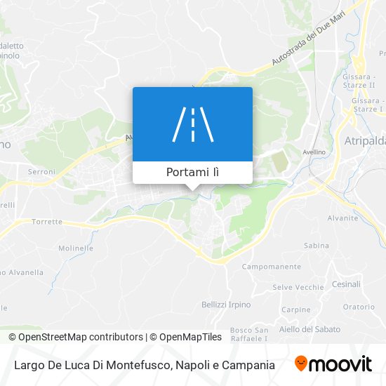 Mappa Largo De Luca Di Montefusco