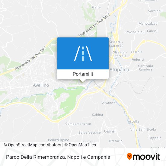 Mappa Parco Della Rimembranza