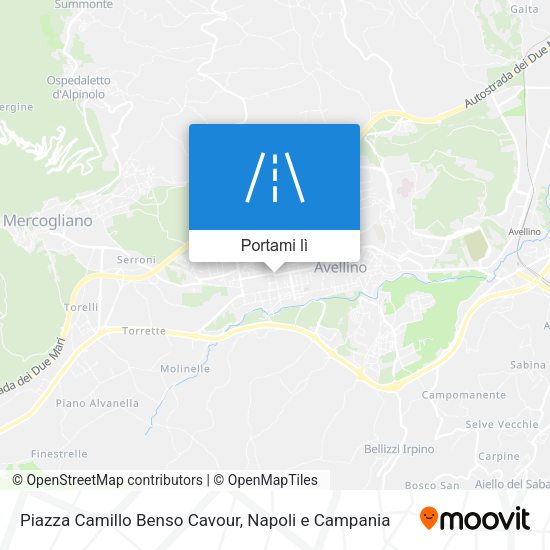 Mappa Piazza Camillo Benso Cavour