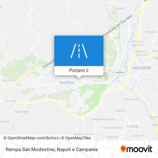 Mappa Rampa San Modestino