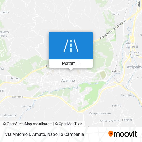 Mappa Via Antonio D'Amato