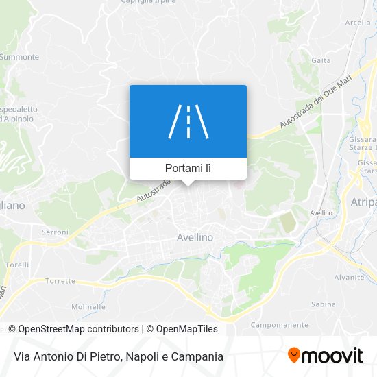 Mappa Via Antonio Di Pietro