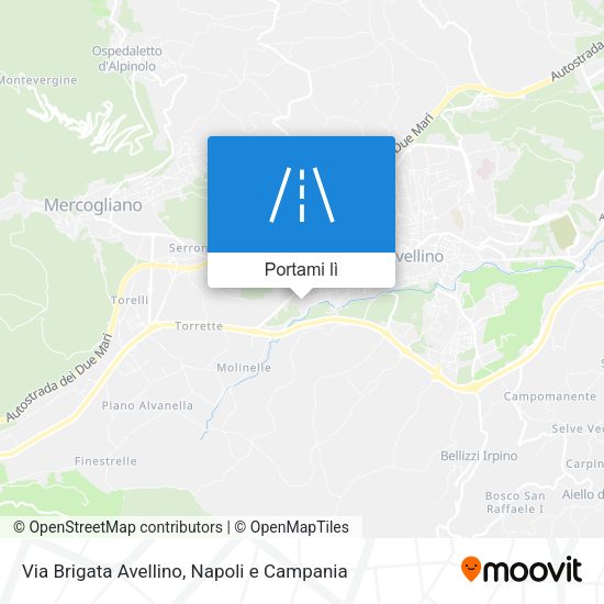 Mappa Via Brigata Avellino