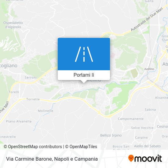 Mappa Via Carmine Barone