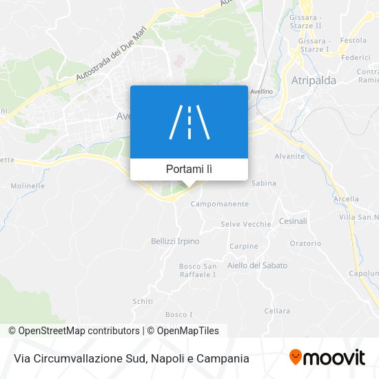 Mappa Via Circumvallazione Sud